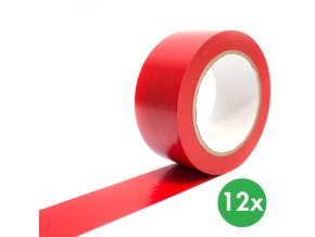samolepici vyznacovaci paska 12 ks 33 m x 50 mm cervena 116800