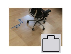 podlozka pod zidli na hladke podlahy polykarbonat tvar t 1500 x 1200 mm 127958