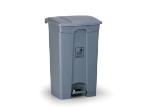 Nášlapný víceúčelový koš na odpadky 87 l, 480 x 360 x 820 mm, šedá