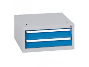 Závěsný dílenský box na nářadí k pracovním stolům do dílny WL/BL, 2 zásuvky, 565 x 580 x 280 mm