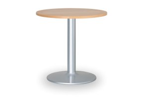 Konferenční stolek ZEUS II, průměr 60 cm, šedá podnož, buk