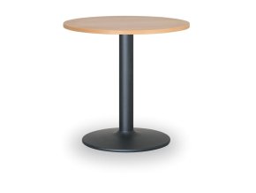 Konferenční stolek ZEUS II, průměr 60 cm, černá podnož, buk