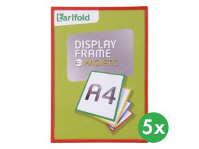 Magnetický rámeček A4 (5 ks), červená