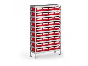 regal s plastovymi boxy shelfbox 1600 x 800 x 500 mm 36x box f 7585