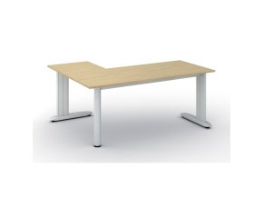 Rohový kancelářský stůl PRIMO FLEXIBLE, 180x140 cm, bříza