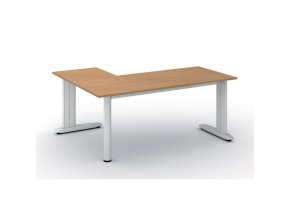 Rohový kancelářský stůl PRIMO FLEXIBLE, 180x140 cm, buk