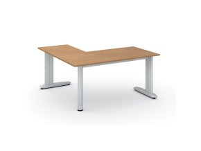 Rohový kancelářský stůl PRIMO FLEXIBLE, 160x160 cm, buk