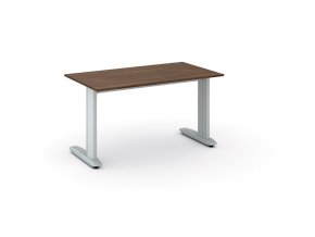Kancelářský psací stůl PRIMO FLEXIBLE, 140x80 cm, ořech