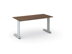 Kancelářský psací stůl PRIMO FLEXIBLE, 160x80 cm, ořech