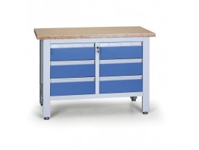 pracovni stul do dilny expert 6 zasuvek 1200 x 600 x 860 900 mm 8244