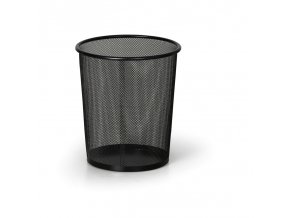 Drátěný odpadkový koš na papíry, 12 litrů, černý