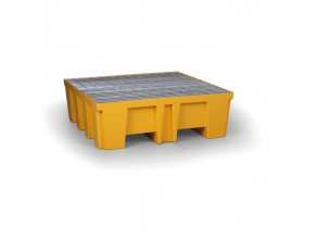 plastova zachytna vana s ocelovym rostem pro 4 sudy 488 l 14453