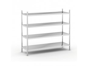 nerezovy policovy regal 1550 x 1500 x 600 mm 4 police 14301