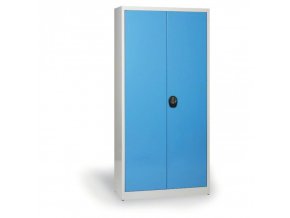 dilenska policova skrin na naradi kovona jumbo 4 police demontovana 1200 x 800 x 1950 mm seda modra 15434
