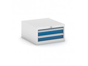 Závěsný dílenský box ke stolu GB 500, 2 zásuvky, 550 x 600 x 300 mm