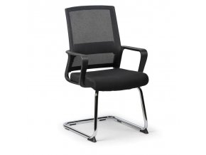 konferencni zidle low cerna 16833