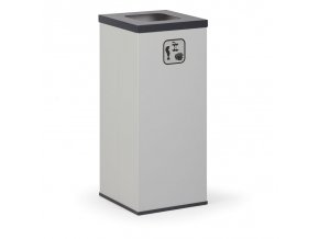 Koš na tříděný odpad 50 l, stojan na odpadkové pytle, šedá/tmavě šedá