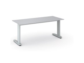 Kancelářský psací stůl PRIMO FLEXIBLE, 180x80 cm, šedá