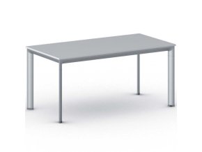jednaci kancelarsky stul primo invitation 160x80 cm sedostribrna podnoz seda 21022