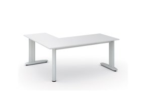 Rohový kancelářský stůl PRIMO FLEXIBLE, 180x160 cm, bílá