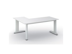 Rohový kancelářský stůl PRIMO FLEXIBLE, 180x140 cm, bílá