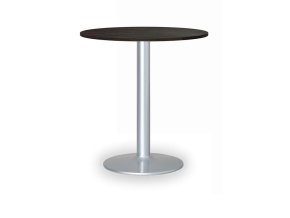 Konferenční stolek FILIP II, průměr 80 cm, šedá podnož, wenge