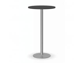 Koktejlový stůl OLYMPO II, průměr 600 mm, šedá podnož, deska grafit
