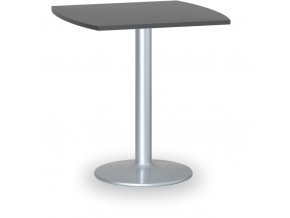 Konferenční stolek FILIP II, 660x660 mm, šedá podnož, deska grafit