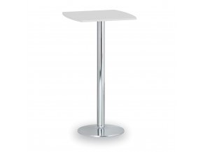 koktejlovy stul olympo ii 660x660 mm chromovana podnoz deska bila 88318