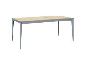Jednací kancelářský stůl PRIMO ACTION, 180x90 cm, šedostříbrná podnož, dub přírodní