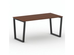 Kancelářský stůl PRIMO IMPRESS, 160x80 cm, černá podnož, třešeň
