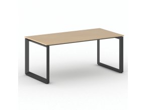 Kancelářský stůl PRIMO INSPIRE, 180x90 cm, černá podnož, buk