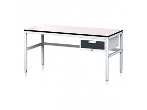 nastavitelny dilensky stul mechanic ii 1 zasuvkovy box na naradi 1600x700x745 985 mm seda antracit 18016