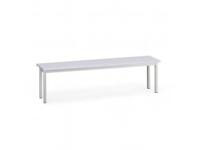 Šatní lavice, sedák - lamino, délka 1500 mm, šedá
