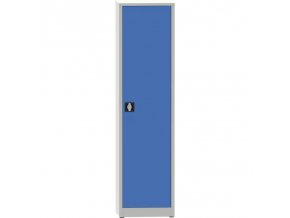 dilenska policova skrin na naradi kovona 4 police svarovana 508 x 500 x 1950 mm seda modra 23852