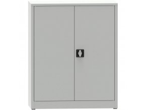 Dílenská policová skříň na nářadí KOVONA JUMBO, 2 police, svařovaná, 1150 x 950 x 600 mm, šedá