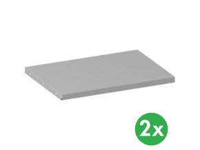 pridavna police ke kovovym skrinim 508 x 400 mm seda 2 ks 142679