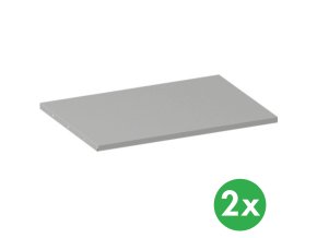 pridavna police ke kovovym skrinim 800 x 600 mm seda 2 ks 139414
