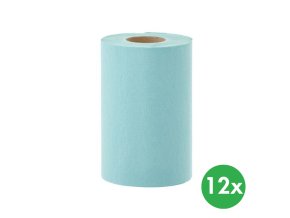 Papírové ručníky jednovrstvé v roli MINI, zelené, 12 ks