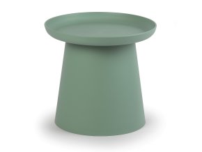 Plastový kávový stolek FUNGO, průměr 50 cm, zelený