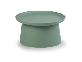 Plastový kávový stolek FUNGO, průměr 70 cm, zelený
