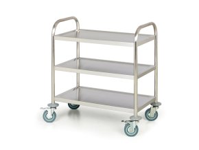 nerezovy policovy vozik 3 police 680 x 380 mm 4254