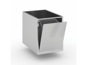 nerezovy vyklopny kos pod stul 440 x 670 x 550 mm 93942