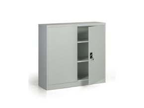 kovova spisova skrin demontovana 2 police 1200 x 1150 x 400 mm seda 46352