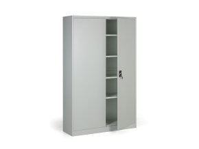 kovova spisova skrin demontovana 4 police 1200 x 1950 x 400 mm seda 27029