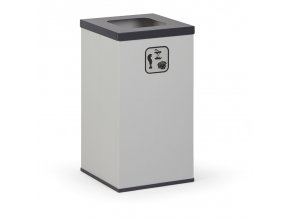 Koš na tříděný odpad 42 l, stojan na odpadkové pytle, šedá/tmavě šedá
