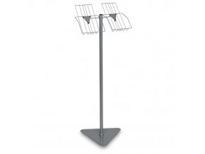 stojan pro odber letaku 2xa4 dratena kapsa sedostribrny 30246
