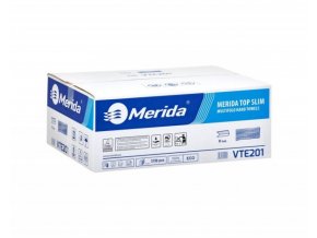 Papírové ručníky MERIDA-TOP SLIM, 100% celuloza, 2-vrstvé 3150 ks. (18x175 ks)