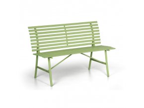 kovova zahradni lavicka spring zelena 30753