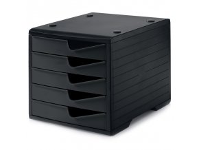 tridici box 5 zasuvek cerna cerna 30657